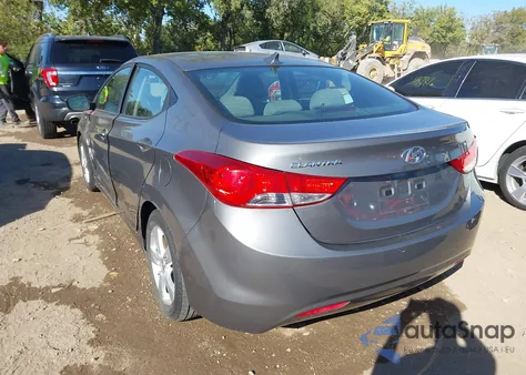 2013 Hyundai Elantra Gls from USA, damaged, VIN 5NPDH4AEXDH326392